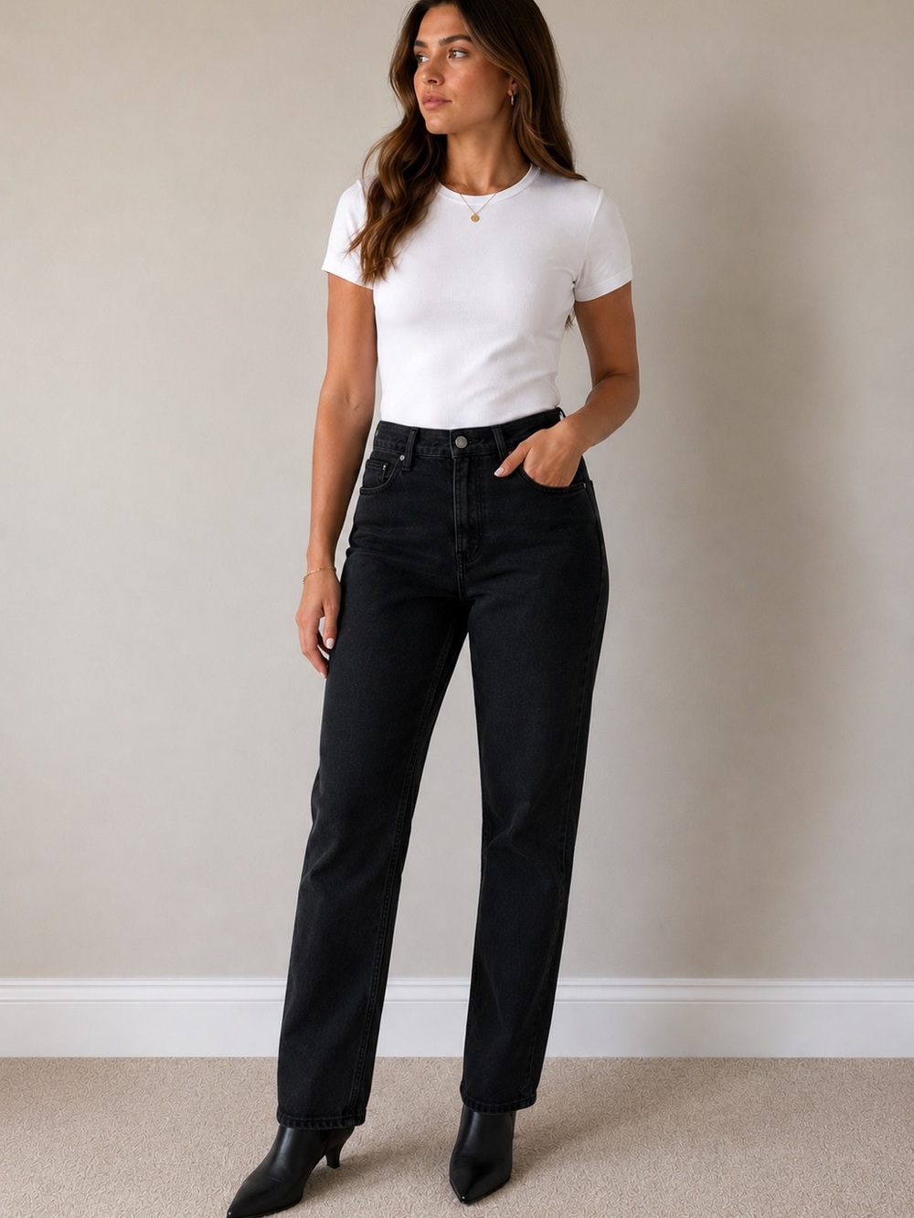 Everlane Black Straight Jeans size 30